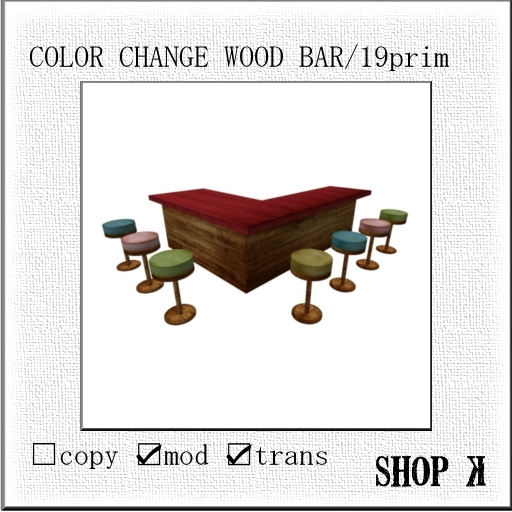 COLOR CHANGE WOOD BAR
