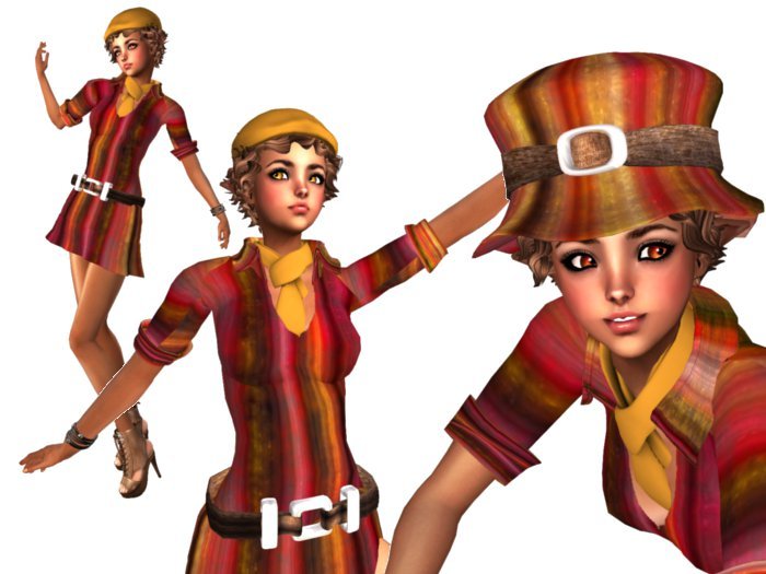 Petite Dress Working Class Orange