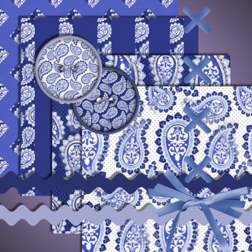 *-* Royal Pain *-* Paisley Textures Boxed