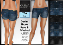 Karma - Tga - Denim Shorts Pure & Washed - 3 Colors