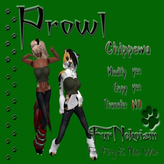 FurNekoism- Prowl - Chippewa (Promo Price)