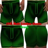 [SK] Male  Leather Shorts - Green