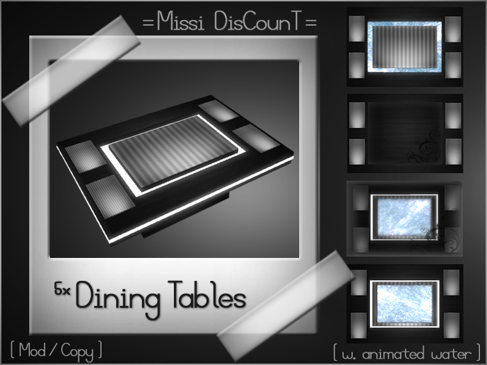 = Dining Tables = MiSSi DisCounT =