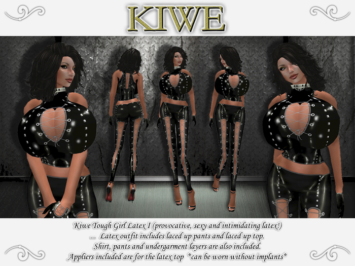 Kiwe Tough Girl Latex I (black) for Prim B's
