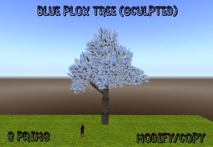 20x20 Sculpted Blue Plox Tree