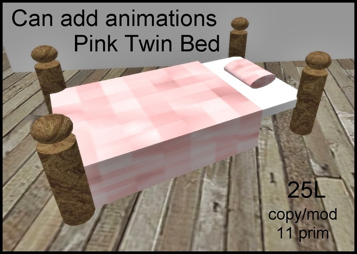 PINK TWIN BED