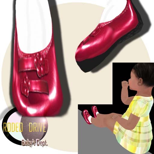 Zooby Red Shoes baby WEARS in HUD