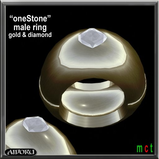 AIDORU "oneStone" guy ring