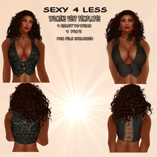S4L WOMENS VEST TEMPLATES