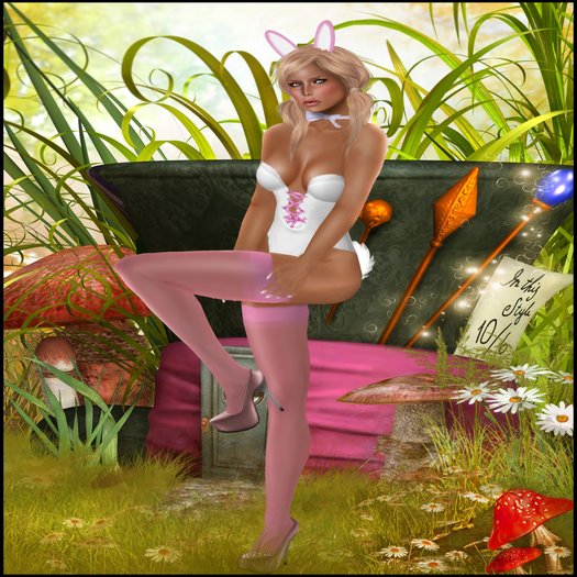 Easter bunny Costume in White