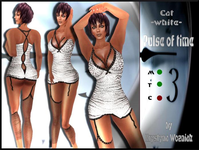Pulse of time Cat white