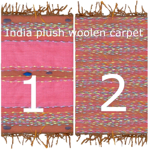 India plush woolen carpets - pack