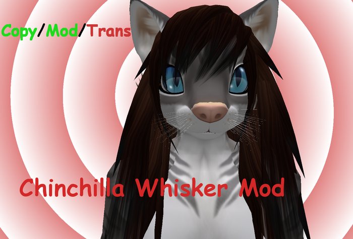 Second Life Marketplace - [BoxCat] Chinchilla mod Whiskers