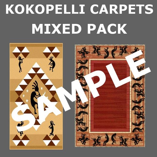 Native Indian - Kokopelli carpets / Mixed pack