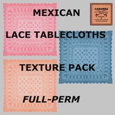 Mexican lace tablecloths - texture pack