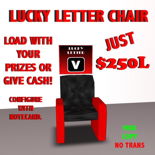 Lucky Letter Chair