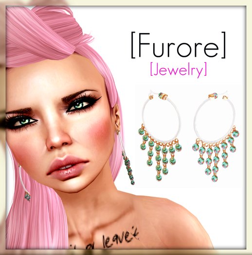 [Furore] Round Round Earrings *greentea*