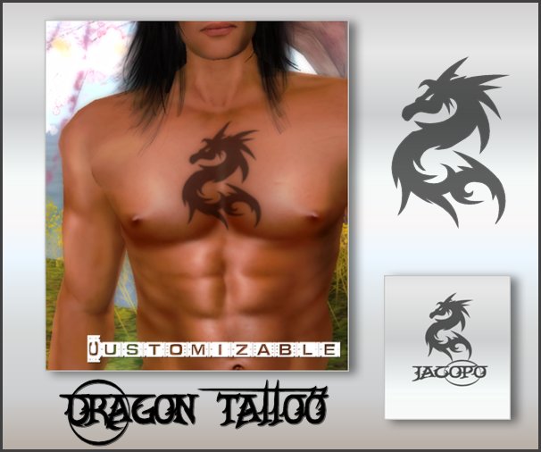 DRAGON Tattoo  CUSTOMIZABLE!!!