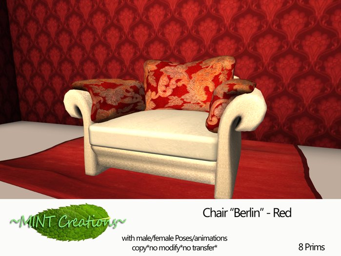 ~MINT Creations~ Chair "Berlin" - Red