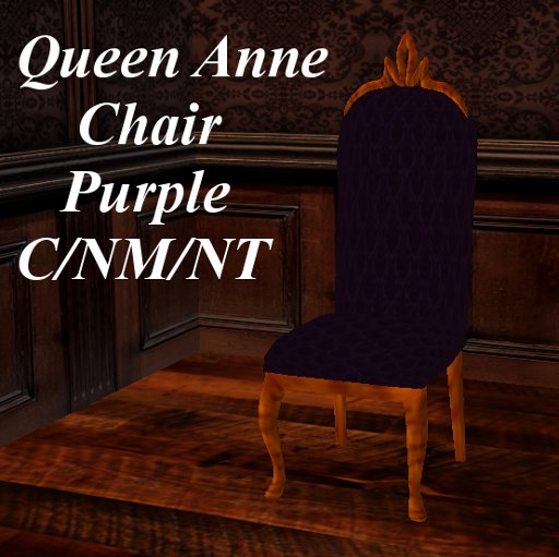 Queen Ann Chair ~ Purple