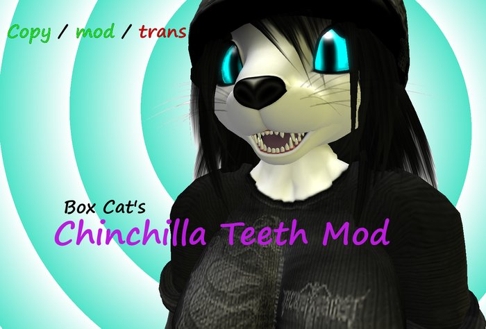 [BoxCat] Chinchilla mod fox/feline teeth Version 3