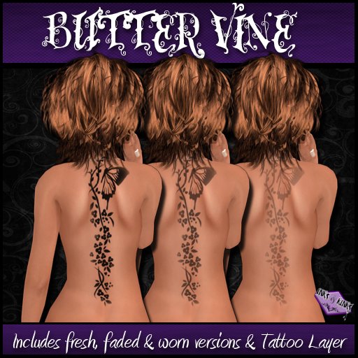 [I&K] Buttervine Spinal Tattoo