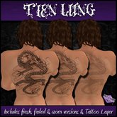 [I&K] T'ien Lung Dragon Back Tattoo