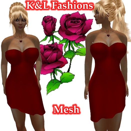 K&L Summer Dress Red Mesh