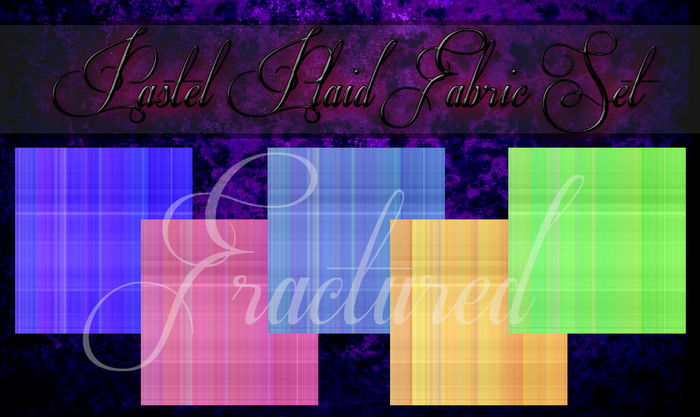 Fractured Pastel Plaid Texture Set