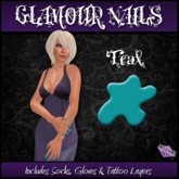 I&K Glamour Nails Teal