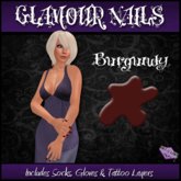 I&K Glamour Nails Burgundy