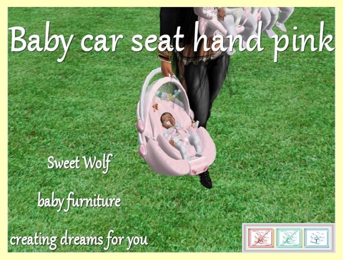 Second Life Marketplace BABY CAR SEAT HAND PINK