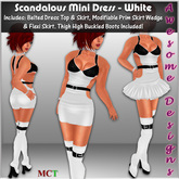 *Awesome Designs Scandalous Mini Dress In White
