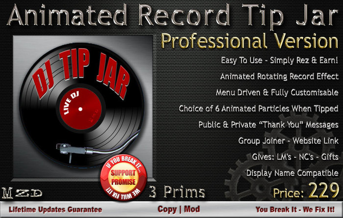 Record Tip Jar - Professional Version
