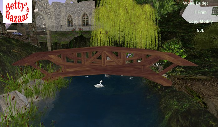 Betty's Bazaar Wood Bridge w/Col