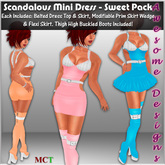 *Awesome Designs Scandalous Mini Dress Sweet Pack (3)