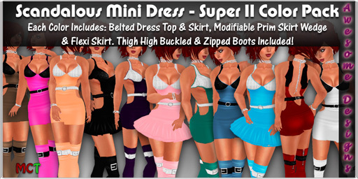 *Awesome Designs Scandalous Mini Dress Super 11 Pack