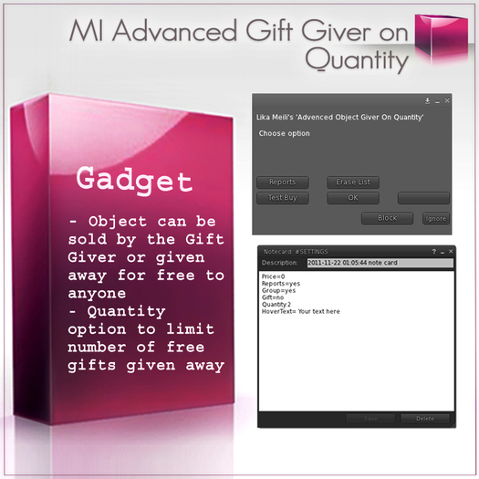 MI Advanced Gift Giver With Quantity Limit