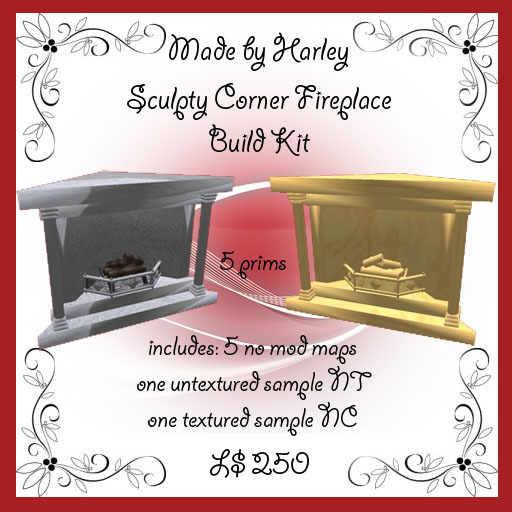*MbH* Corner Fireplace v1.0 Build Kit (bagged)