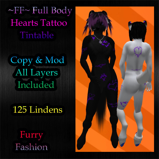 ~FF~ Full Body Hearts Tattoo