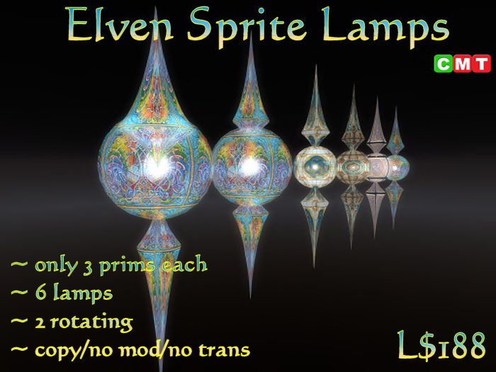 Elven Sprite Lamps - Full Set