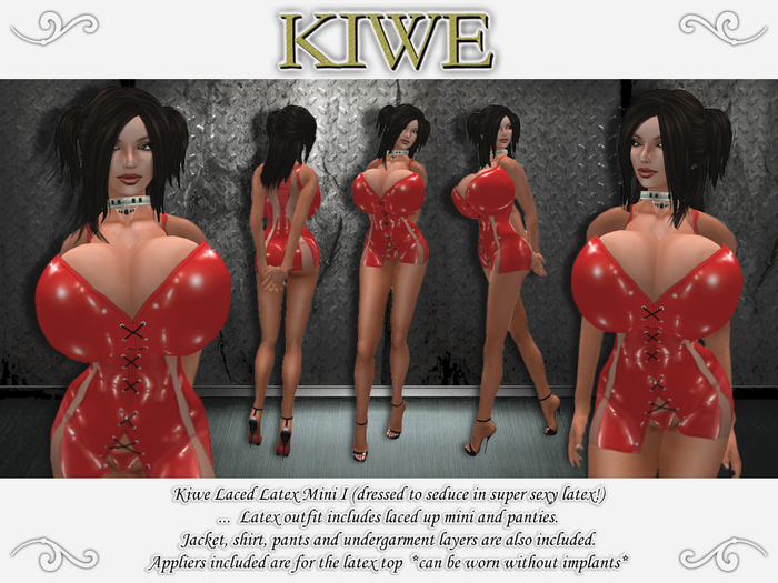 Kiwe Laced Latex Mini I (red) for Prim B's
