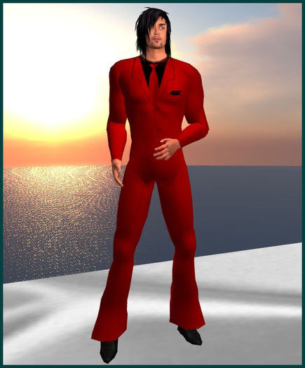 red suit for man