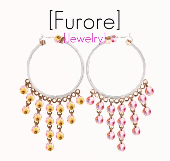 [Furore] Round Round Earrings *flowers*