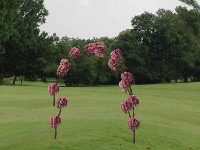 $1L DOLLARBIE Spring Weeping Roses Rose Bush Sculpted Arch Sculpty Archway 1 Prim TY FF44