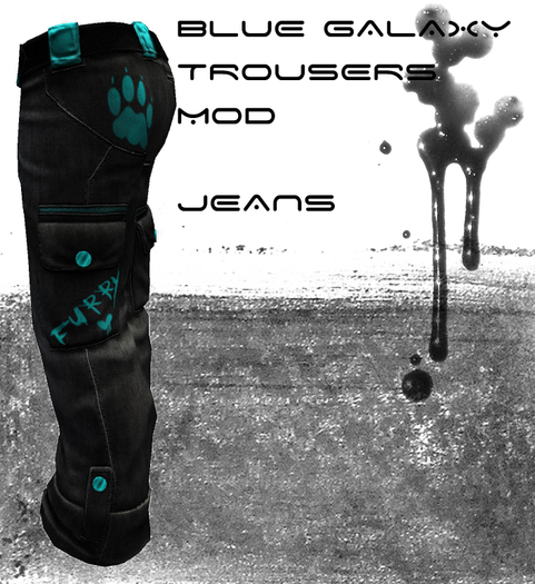 LightBlue PawPrint Jeantex