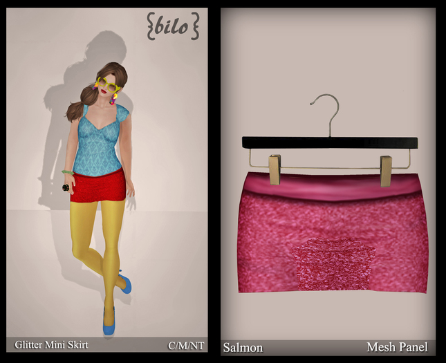 {bilo} Glitter Mini: Salmon (mesh)
