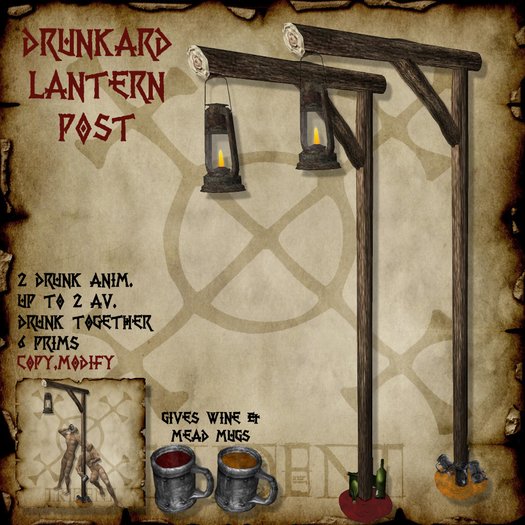 Drunkard Lantern Post