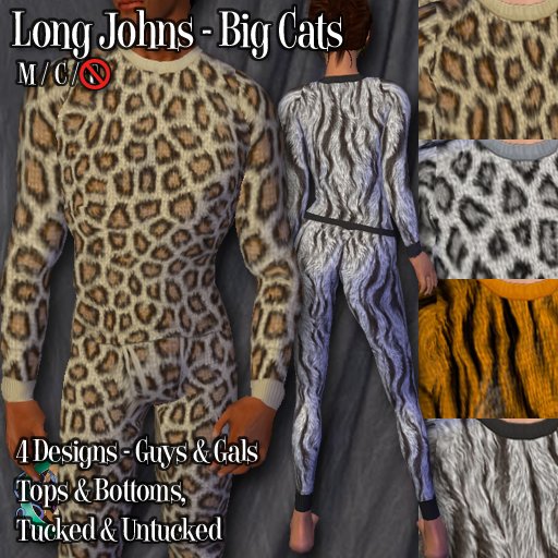 R(S)W Long Johns - Big Cats