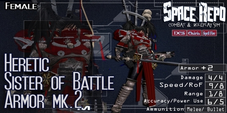 Second Life Marketplace - Space Repo - Heretic Sister of Battle Armour ...